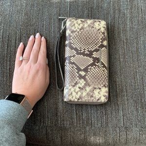 Snakeskin Michael Kors Wallet with strap